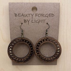 Wood earrings